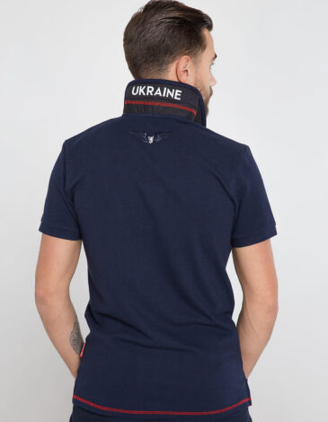 Men's Polo Shirt Wings. Color dark blue. 7.