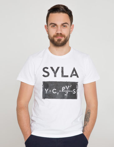 Чоловіча Футболка Syla. Колір білий. 1.