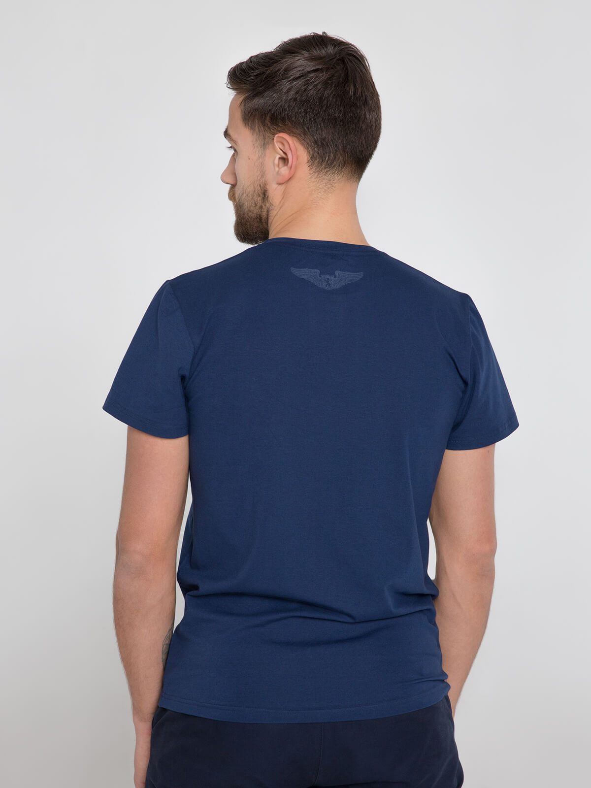 Men's T-Shirt Bee. Color dark blue. 1.