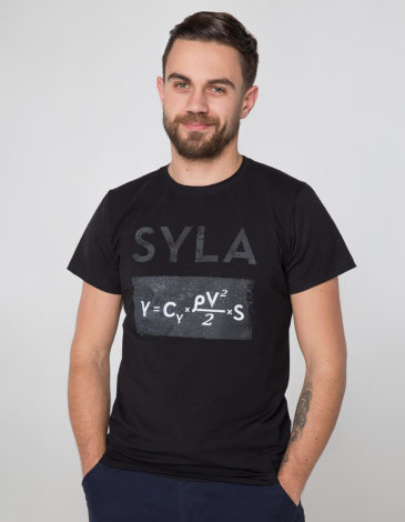 Чоловіча Футболка Syla. Колір чорний. .