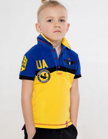 Kids Polo Shirt 7 Brigade (Petro Franko). Color navy blue. .