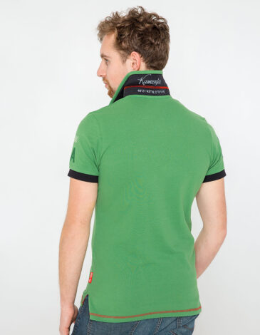 Men's Polo Shirt Ivan Franko. Color green. 1.