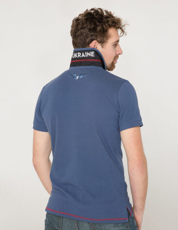 Men's Polo Shirt Wings. Color denim. 6.