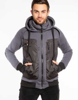 Men's Hoodie Syla. Color graphite. 4.