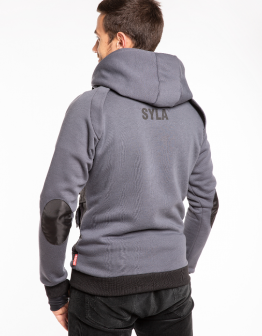 Men's Hoodie Syla. Color graphite. 4.