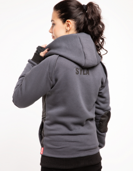 Women's Hoodie Syla. Color graphite. 6.