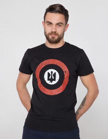 Men's T-Shirt Roundel. Color black. .