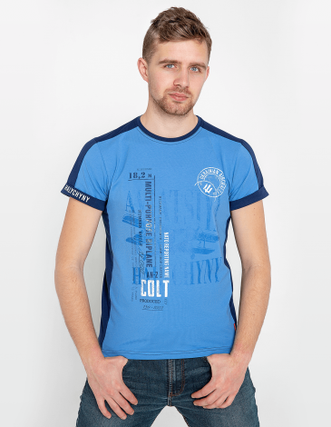 Men's T-Shirt An-2. Color sky blue. .