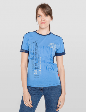 Women's T-Shirt An-2. Color sky blue. .