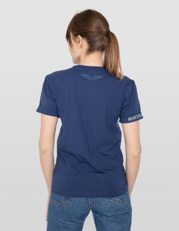 Women's T-Shirt An-2. Color sky blue. .