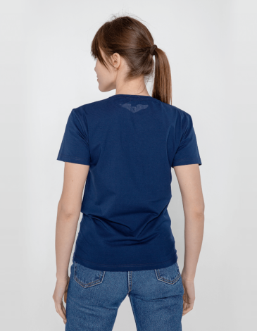 Women's T-Shirt Bee. Color navy blue. .