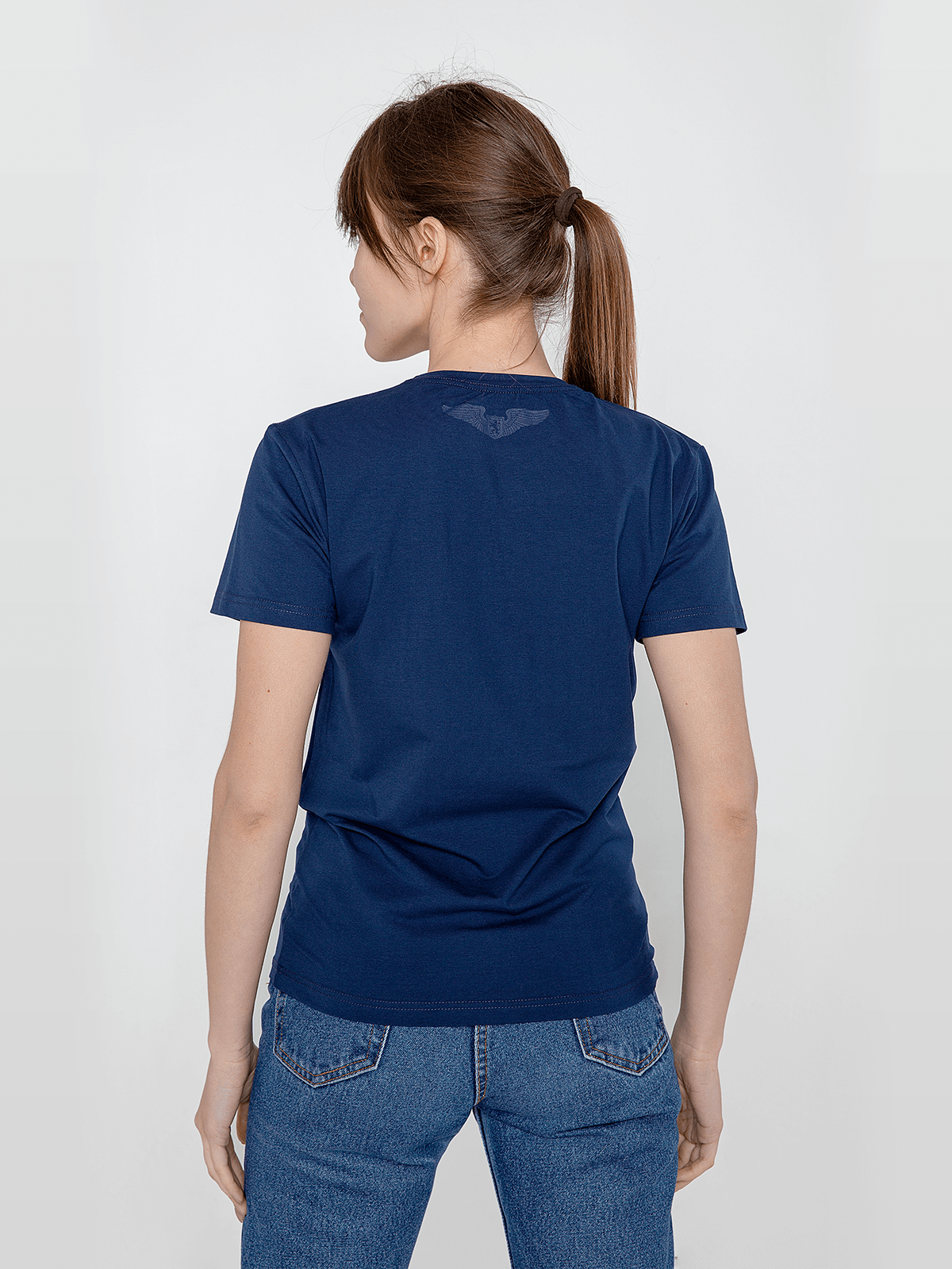 Women's T-Shirt Bee. Color dark blue. 1.