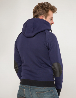 Men's Hoodie Syla. Color navy blue. 7.