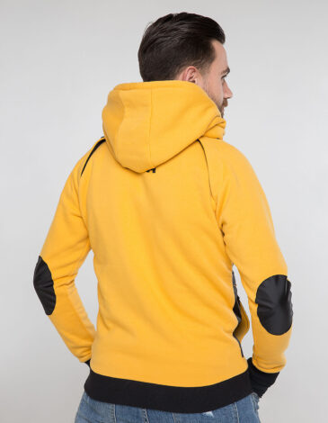 Men's Hoodie Syla. Color yellow. 5.