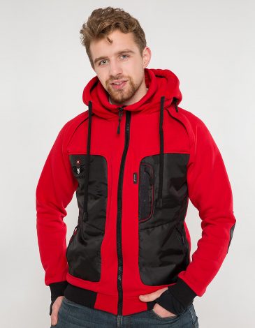 Men's Hoodie Syla. Color red. 6.