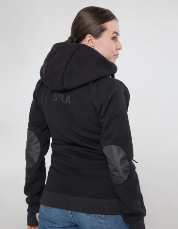 Women's Hoodie Syla. Color black. 5.