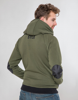 Men's Hoodie Syla. Color khaki. 2.