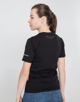 Women's T-Shirt Sikorsky. Color black. .