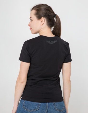 Women's T-Shirt Syla. Color black. 1.