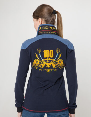 Women's Polo Long 100 Years Of Ua. Color dark blue. .