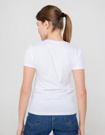 Women's T-Shirt Eagle. Color white. .
