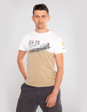 Men's T-Shirt Аn-26. Color sand. .