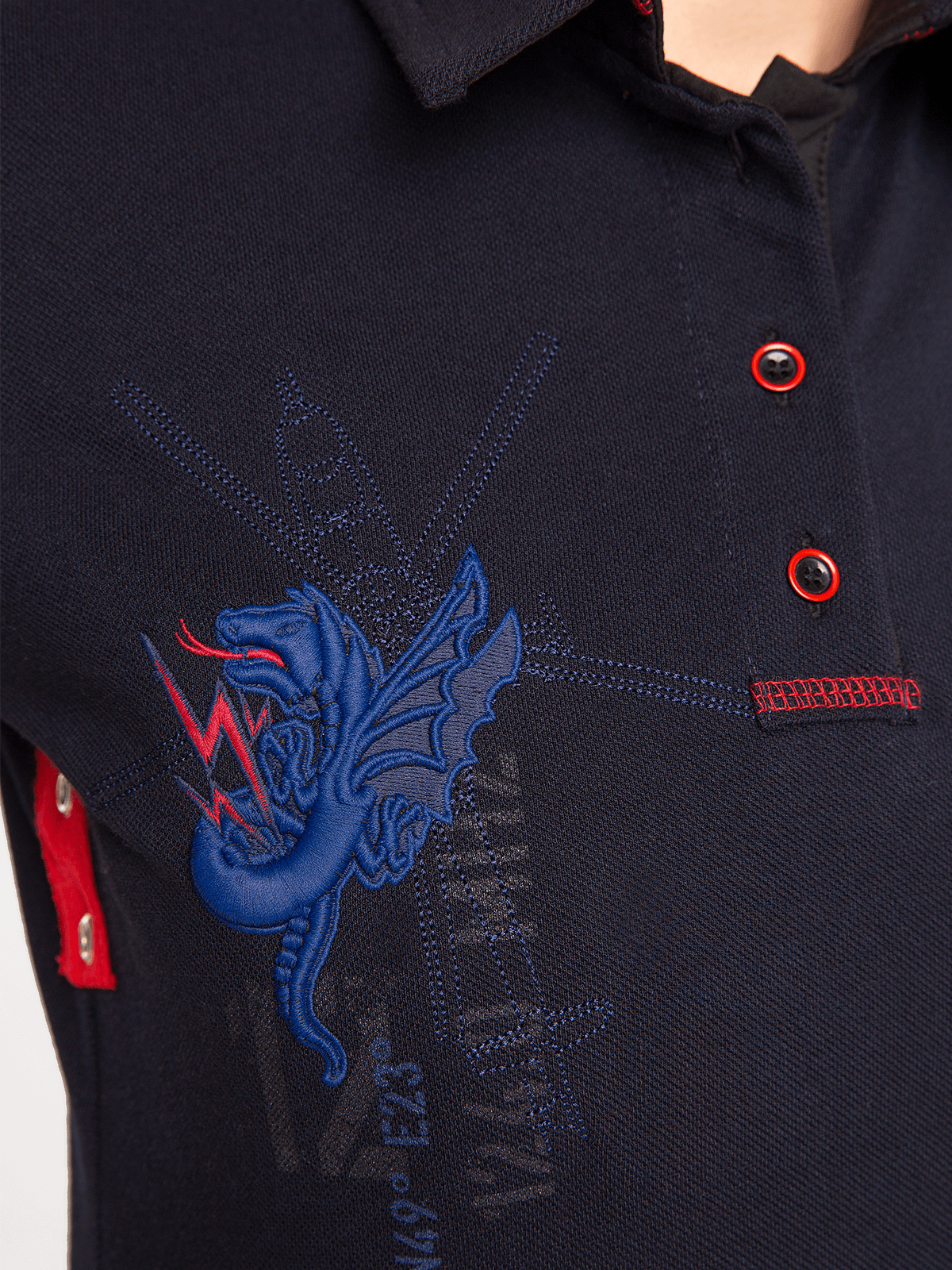Men's Polo Shirt 12 Brigade (Kalyniv). Color dark blue. 3.