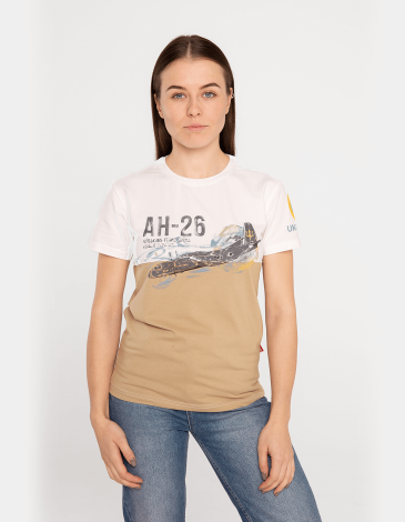 Women's T-Shirt Аn-26. Color sand. .