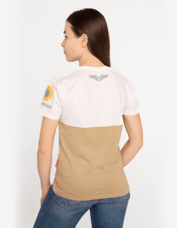 Women's T-Shirt Аn-26. Color sand. .
