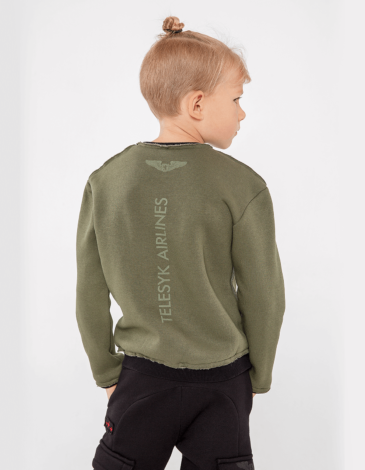 Kids Sweatshirt Dragon Won’T Get It!. Color khaki. Sweatshirt: unisex, well suited for both boys and girls.