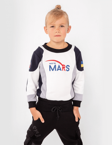 Kids Sweatshirt Molfar-X. Color white. .