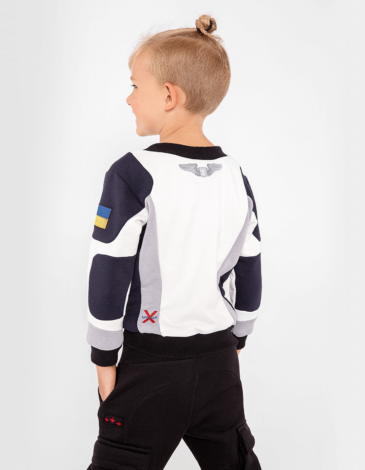 Kids Sweatshirt Molfar-X. Color white. .