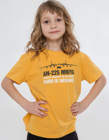 Kids T-Shirt Mriya. Color yellow. .