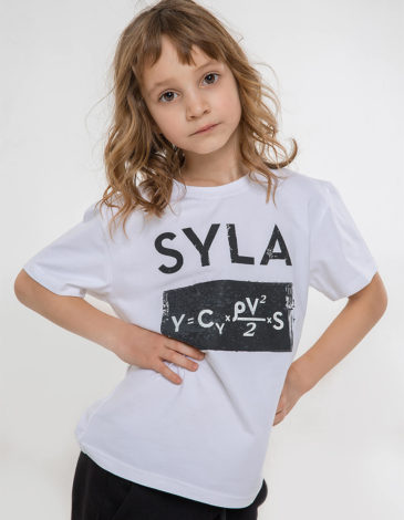 Kids T-Shirt Syla. Color white. 1.