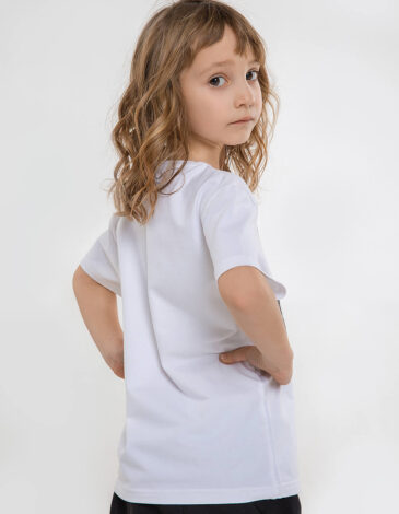 Kids T-Shirt Syla. Color white. 1.