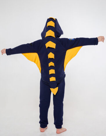 Kids Sport Suit Dragon. Color navy blue. 1.