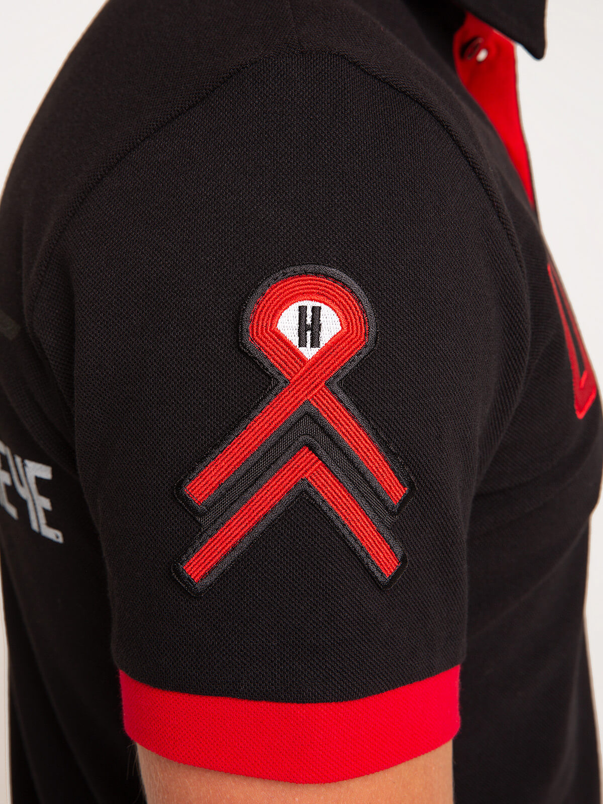 Men's Polo Shirt 12 Brigade (The Dragon Slayer). Color black. 2.