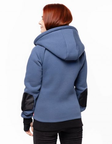 Women's Hoodie Syla. Color denim. 1.