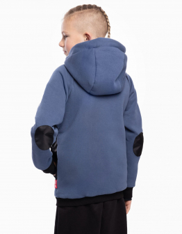 Kids Hoodie Syla. Color denim. 1.