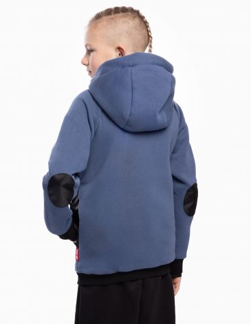 Kids Hoodie Syla. Color denim. .