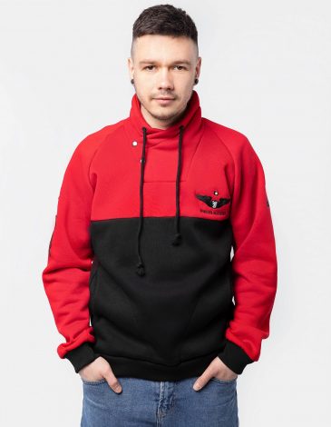 Men's Sweatshirt 12 Brigade. Color red. .