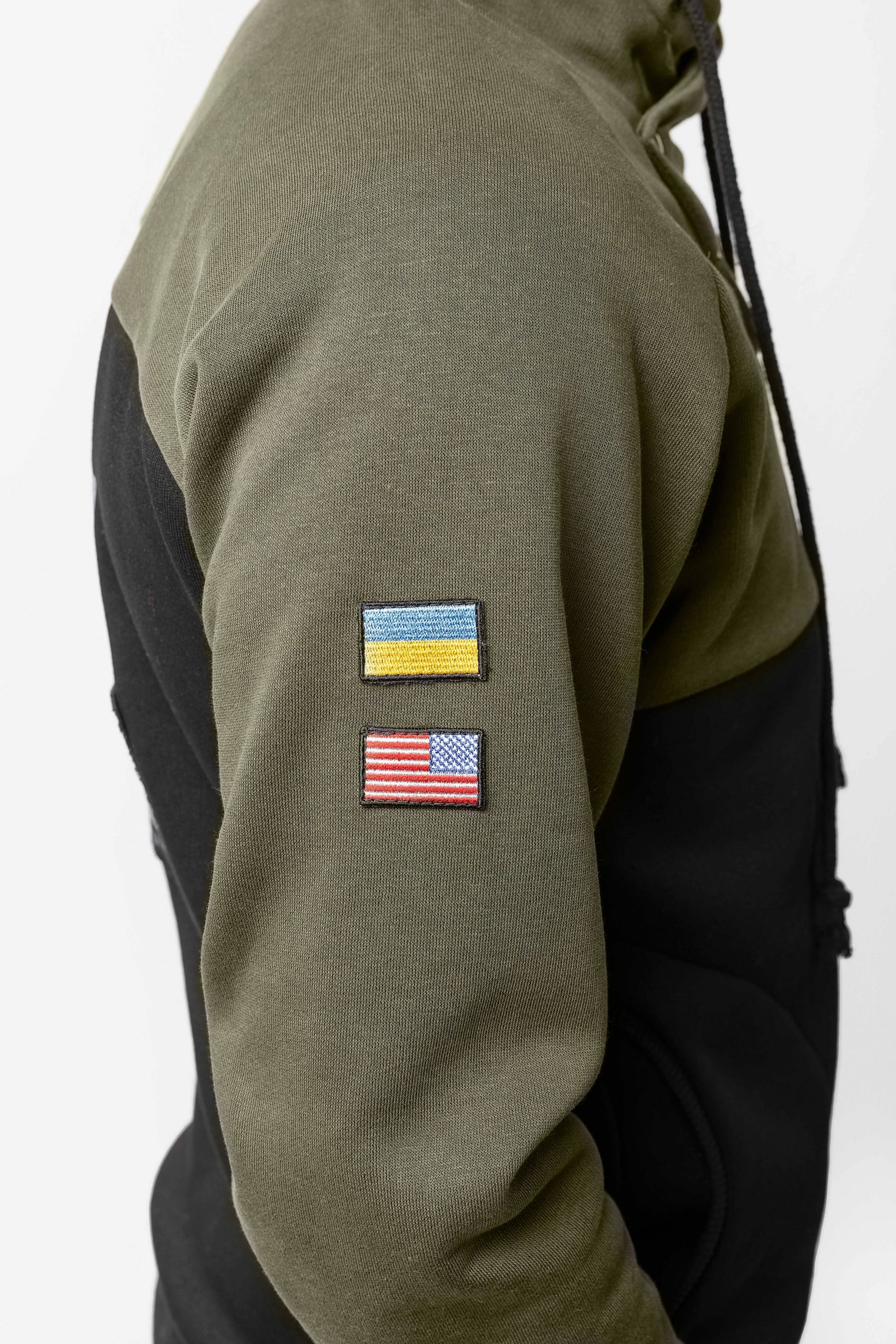 Men's Sweatshirt Sikorsky. Color khaki. 
Height of the model: 177 cm.