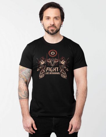 Men's T-Shirt Flu. Color black. All income is directed to support 