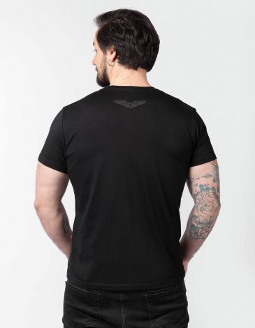 Men's T-Shirt Flu. Color black. All income is directed to support 