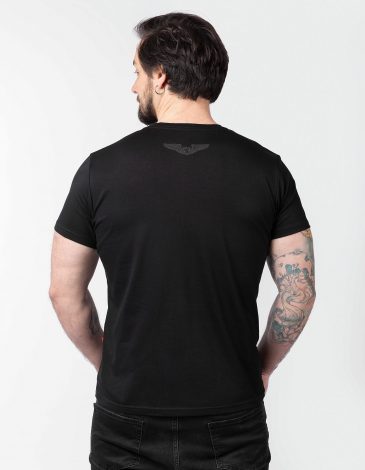 Men's T-Shirt Flu. Color black. 1.