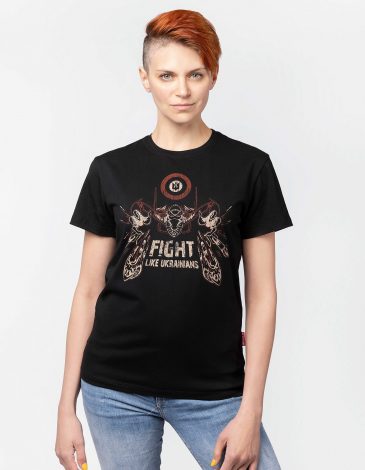 Women's T-Shirt Flu. Color black. 1.