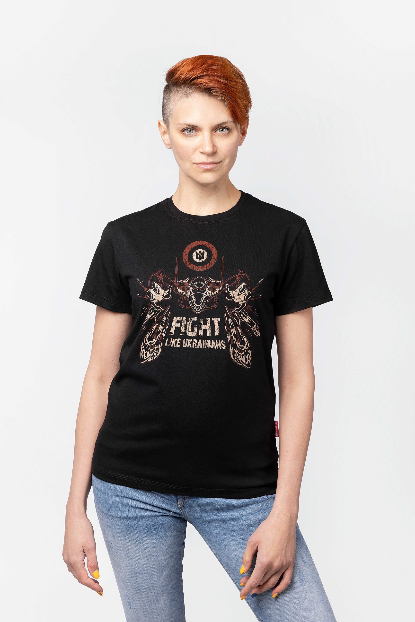 Women's T-Shirt Flu. Color black. All income is directed to support 