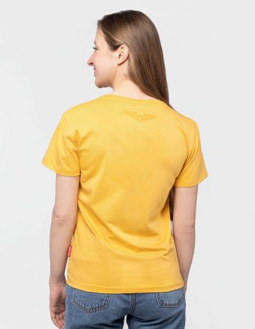 Women's T-Shirt Mriya. Color yellow. .