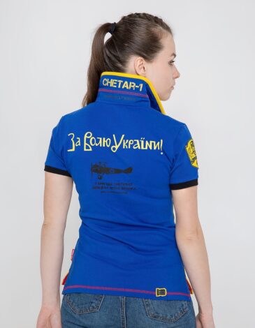 Women's Polo Shirt 7 Brigade (Petro Franko). Color navy blue. .