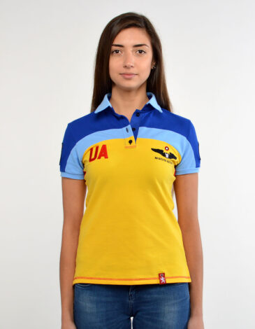 Women's Polo Shirt 114 Brigade (Ivano-Frankivsk). Color yellow. Тканина піке: 100% бавовна.